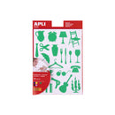 Apli Gomets Casa - 288 Unidades por Bolsa - Adhesivo Permanente con Formas de Objetos - Cumple con Normas EN-71 y FSC