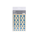 Apli Gomets Estrella Holograficos - Tamaño 12.5mm y 19.5mm - Adhesivo Permanente - 120 Gomets por Bolsa - Desarrollo de Habilidades y Creatividad - Color Azul