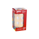 Apli Gomets Estrella Holograficos 19.5mm - 1416 Unidades por Rollo - Ideal para Actividades Infantiles - Cumple Normas de Calidad y Seguridad