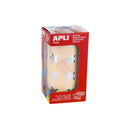 Apli Pack de1.416 Gomets con Forma de Estrella - Tamaño 19.5mm - Adhesivo Base Agua - Normas EN-71 y FSC - Color Plata