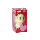 Apli Gomets Oro Formas Surtidas - 720 Gomets por Rollo - Adhesivo Base Agua - Cumple Normas EN-71 y FSC