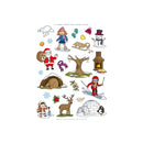 Apli Gomets Tematicos el Invierno - 276 Gomets en 12 Hojas - Ilustraciones Educativas - Adhesivo Removible - Ideal para Escuelas - Adhesivo Base Agua - Libre de Disolventes - Colorido - Pack 5 unidades