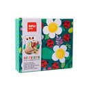 Apli Kids Juegos de Gomets Mariquita - 8 Laminas Ilustradas de 200G - 8 Hojas de Gomets Removibles Geometricos - Alto Valor Didactico - Caja de Carton con Diseño Exclusivo - Colorido