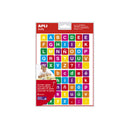 Apli Gomets Tematicos las Letras - 210 Gomets en 3 Hojas - Adhesivo Removible - Ayuda en la Identificacion y Pronunciacion de Letras - Adhesivo Base Agua - Libre de Disolventes - Color Variado - Pack 5 unidades