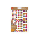 Apli Gomets Redondos Adhesivo Permanente - Ø 10mm, Ø 14mm y Ø 20mm - 624 Gomets por Bolsa - Desarrollo de Habilidades y Creatividad - Colores Colores - Pack 10 unidades