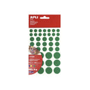 Apli Gomets Adhesivo Removible - 864 Gomets por Bolsa - Diferentes Colores, Formas y Tamaños - Desarrollo de Habilidades - Normas EN-71 y FSC - Pack 10 unidades