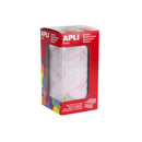 Apli Gomets Triangulares Blancos - 20x20x20mm - Adhesivo Permanente - 2832 Gomets por Rollo - Normas EN-71 y FSC - Adhesivo Base Agua - Libre de Disolventes - ECF - 100% Reciclables