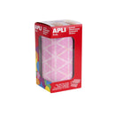 Apli Pack de 2832 Gomets Triangulares 20x20x20mm - Adhesivo Permanente - Ideal para Actividades Creativas y Desarrollo de Habilidades - Color Rosa