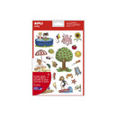 Apli Gomets Tematicos el Verano - 72 Gomets en 3 Hojas - Ilustraciones Educativas de Objetos y Animales Veraniegos - Adhesivo Removible - Adhesivo Base Agua - Libre de Disolventes - Coloridos