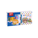 Apli Libro de Pegatinas Educativo Vocales - Tamaño 100x100x40 - 10 Paginas de Carton Rigido de 3mm - 5 Hojas de Gomets Removibles - Diseño Infantil con Ilustraciones Coloridas y Divertidas - Resistente y Facil de Manejar