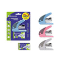 Bismark Grapadora sin Esfuerzo  - Sistema Revolucionario - 50% Menos Esfuerzo - Incluye Grapas - Colores Surtidos