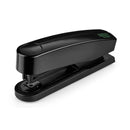 Novus B2 re+new Grapadora de Sobremesa - Fabricada con Plastico Reciclado - Hasta 25 Hojas - Grapado Abierto, Cerrado y Clavado - Incluye 200 Grapas - Color Negro