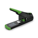 Novus B 50 re+new Grapadora de Gruesos - Fabricada con Plastico Reciclado - Hasta 140 Hojas - Grapado Cerrado con Sistema Bypass - Color Negro/Verde