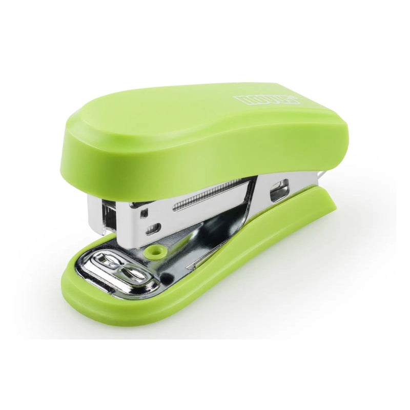 Novus Mini Grapadora Compacta - Hasta 12 Hojas - Grapado Cerrado y Abierto - Incluye 320 Grapas - Color Verde