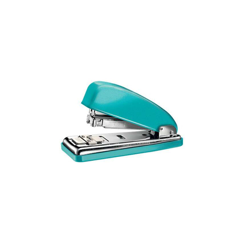 Petrus 226 WOW Grapadora Metalica + Caja de 200 Grapas - Hasta 30 Hojas - Grapado Cerrado, Abierto y Clavado - Color Turquesa Metalizado