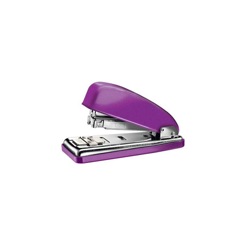 Petrus 226 WOW Grapadora Metalica + Caja de 200 Grapas - Hasta 30 Hojas - Grapado Cerrado, Abierto y Clavado - Color Violeta Metalizado