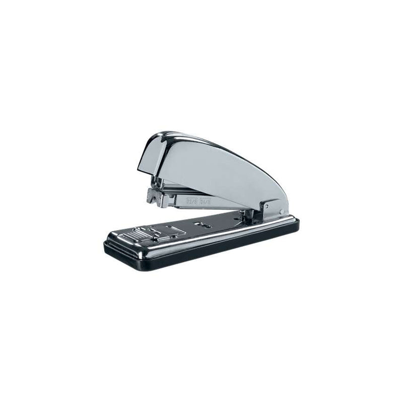 Petrus 230C Grapadora Metalica Retro - Hasta 30 Hojas - Grapado Cerrado, Abierto y Clavado - Color Cromado