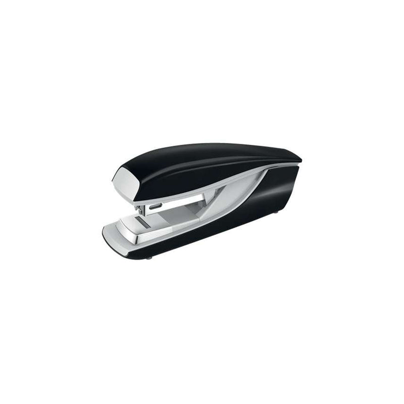 Petrus 236 Grapadora Metalica de Sobremesa - Grapa hasta 30 Hojas - Grapado Plano puede ser Clavado - Color Negro