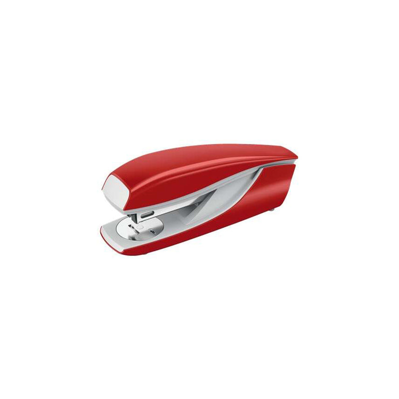 Petrus 635 WOW Grapadora Metalica + Caja de 200 Grapas - Hasta 30 Hojas - Extraegrapas Integrado - Grapado Cerrado, Abierto y Clavado - Color Rojo