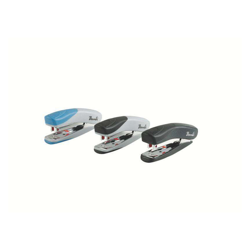 Rexel Grapadora Bambi Mini Metalica con Capacidad de 12 Hojas - Acabado de Tacto Suave para Mayor Comodidad de Uso