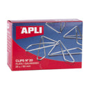 Apli Clips Mariposa Alambre Nº 20 (60mm) Acabado Galvanizado/Plata - Brilloso - 25 Unidades por Caja
