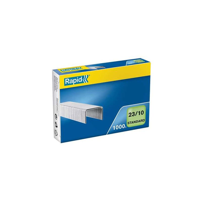 Rapid Caja de 1000 Grapas 23/10 - De 40 a 70 Hojas - Alambre Galvanizado - Patilla de 10mm