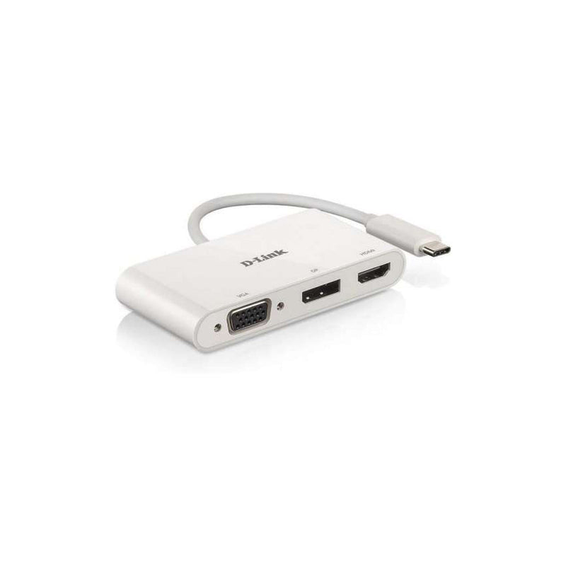 D-Link Hub USB-C a HDMI, DisplayPort, VGA