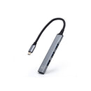 Ewent EW1145 Hub USB Tipo C - 1 Puerto USB 3.2 y 3 Puertos USB 2.0 - Diseño Compacto - Color Plata