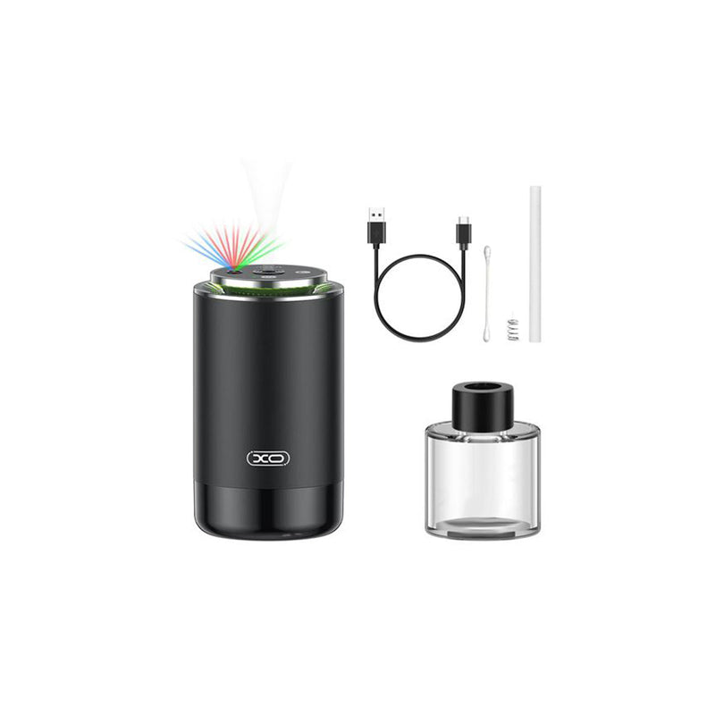 XO Humidificador - Ideal para Vehiculos y Espacios Pequeños - Bateria 300mah - Capacidad 50ml - LED - Color Negro