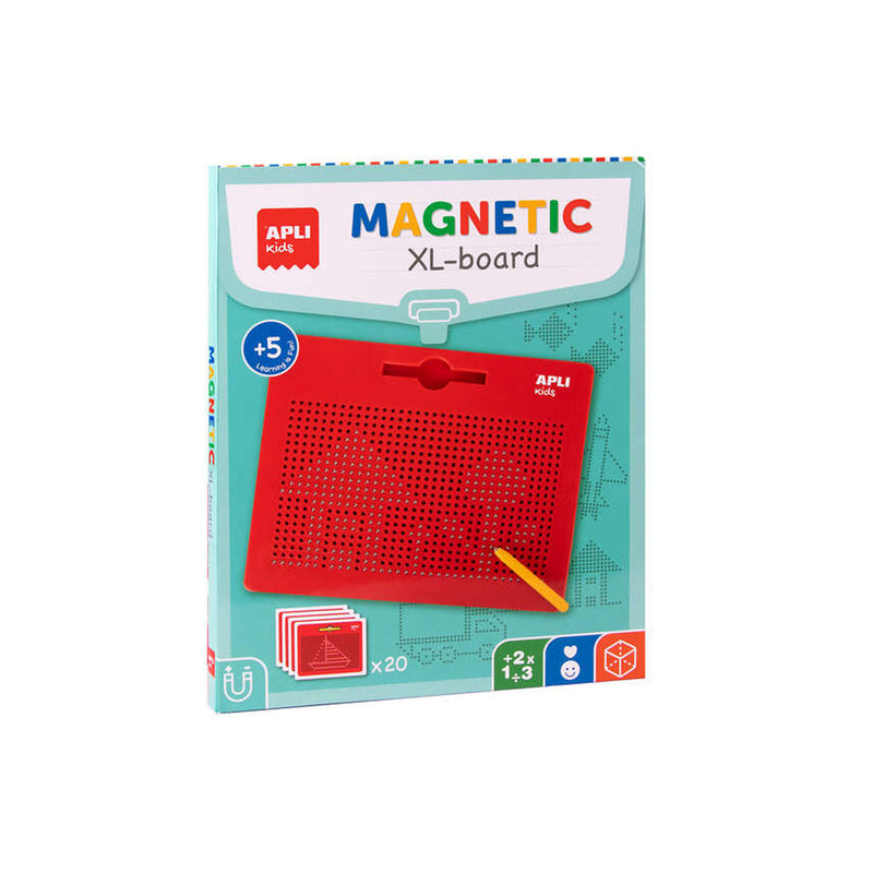 Apli Pizarra Magnetica XL - Superficie de Escritura Amplia - Iman Integrado para Sujetar Notas y Documentos - Marco de Aluminio Resistente