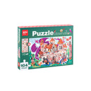 Apli Puzzle Observacion Castillo de 104 Piezas de 5x5cm - Incluye Poster y 3 Fichas - Facil Manejo - Desarrolla Habilidades y Autoestima - Recomendado para Niños a partir de 5 Años