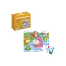 Dohe Puzzle Infantil de 12 Piezas - Tematica Animales de La Selva - Fabricado en Doble Capa de Carton - Capa Intermedia de Contrachapado - Estimula la Imaginacion - A partir de 2 Años y Medio