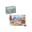 Dohe Puzzle Infantil de 36 Piezas - Tematica Dinosaurios - Doble Capa de Carton y Contrachapado - Estimula la Imaginacion
