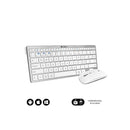 Subblim Combo Multidispositivo Compacto - Conectividad Inalambrica Multidispositivo - Compatible con Windows, Android, Ios y Macos - Control Multimedia - Teclado en Español - Color Blanco
