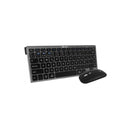 Subblim Combo Multidispositivo - Teclado y Ratón - Tecnología inalámbrica Bluetooth y radiofrecuencia 2.4G - Ratón con batería recargable y 3 niveles de DPI ajustables - Color Negro