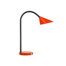 Unilux Lampara de Escritorio Sol - Diseño Moderno y Elegante - Luz LED de Bajo Consumo - Brazo Flexible para Ajustar la Direccion de la Luz - Color Rojo