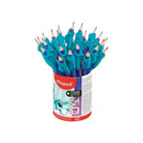 Maped Kidy Lern Bote de 22 Lapices de Grafito 2HB con Guia de Lapiz para Dedos - Guia Extraible - Apta para la Mayoria de Lapices - Para Alumnos de 3 a 7 Años