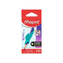 Maped Kidy Lern Pack de 10 Guias de Lapiz para Dedos - Modelo Tiburon - Guia Extraible - Apta para la Mayoria de Lapices - Para Alumnos de 3 a 7 Años