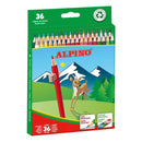 Alpino Pack de 36 Lapices de Colores Creativos - Mina de 3mm Resistente a la Rotura - Bandeja Extraible - Colores Vivos y Brillantes Surtido