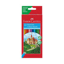 Faber-Castell Classic Colour Pack de 12 Lapices de Colores Hexagonales - Resistencia a la Rotura - Colores Surtidos
