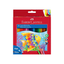 Faber-Castell Classic Colour Acuarelable Pack de 24 Lapices de Colores Hexagonales Acuarelables + Pincel - Resistencia a la Rotura - Colores Surtidos