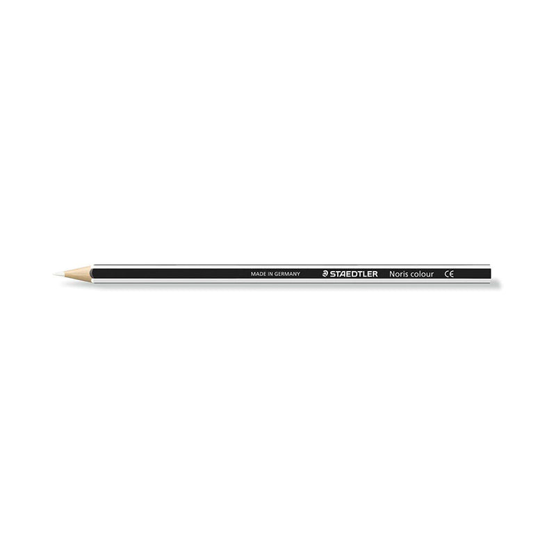 Staedtler Noris Colour 185 Lapiz Hexagonal de Color - Resistencia a la Rotura - Material Wopex - Color Blanco