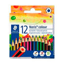 Staedtler Noris Colour 185 Pack de 12 Lapices Hexagonales de Colores - Resistencia a la Rotura - Material Wopex - Colores Surtidos
