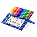Staedtler Ergosoft 157 Pack de 24 Lapices de Colores - Diseño Ergonomico - Superficie Antideslizante - Colores Surtidos