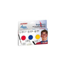 Alpino Aqua Make Up Set de Caracterizacion de Superheroes - 3 Polveras + Cera Negra + Pincel + Esponja