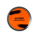 Alpino Aqua Make-up Polvera de Maquillaje Facial Acuarelable - Se Lava con Agua y Jabon - Color Naranja