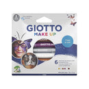 Giotto Make Up Metallic Pack con 6 Lapices Cosmeticos - Se Lava con Agua - Dermatologicamente Testado - Colores Metalicos Surtidos