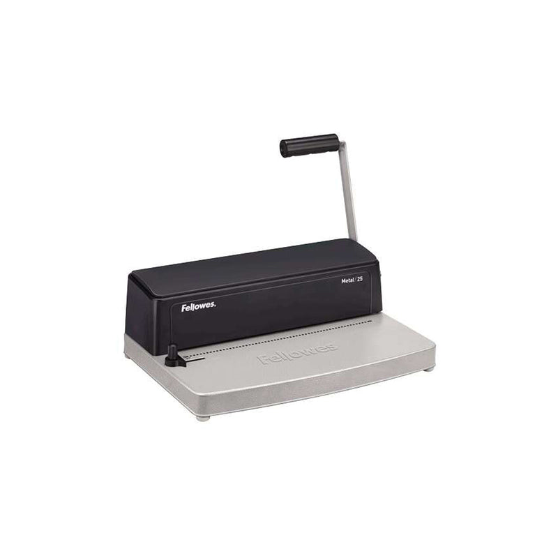 Fellowes Metal 25 Encuadernadora Manual A4 de Espiral Metalico - Perfora hasta 10 Hojas - Encuaderna hasta 450 Hojas
