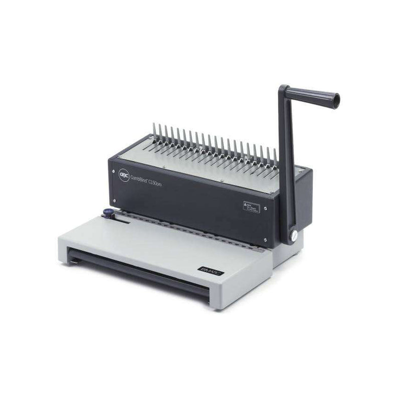 GBC Encuadernadora de Canutillo Combbind C150Pro - Perforacion A4 - Encuadernacion Hasta 450 Hojas - Estructura de Aluminio Resistente - Color Blanco
