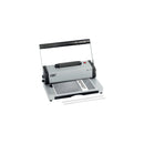 GBC MC59 Encuadernadora A4 de Espiral Metalica - Encuaderna hasta 450 Hojas - Perfora hasta 20 Hojas - Alicate de corte Incluido - Color Gris/Negro